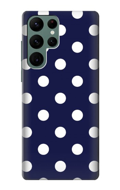 S3533 Blue Polka Dot Case For Samsung Galaxy S22 Ultra