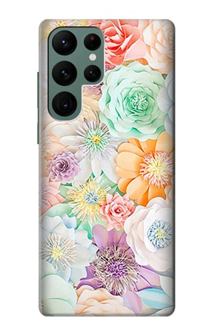 S3705 Pastel Floral Flower Case For Samsung Galaxy S22 Ultra