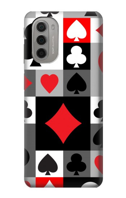 S3463 Poker Card Suit Case For Motorola Moto G51 5G