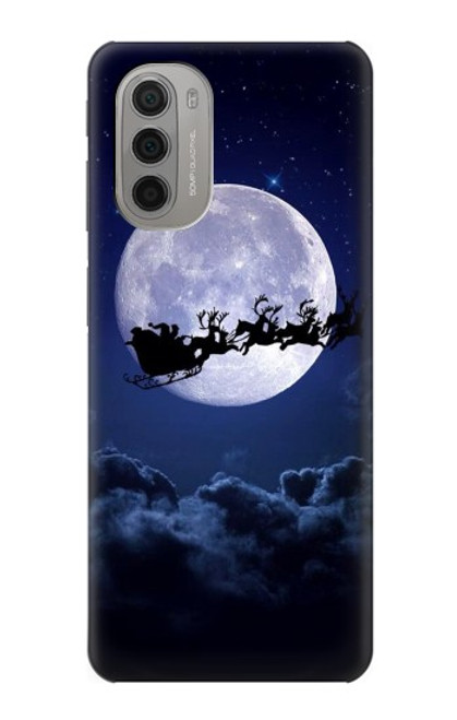 S3508 Xmas Santa Moon Case For Motorola Moto G51 5G