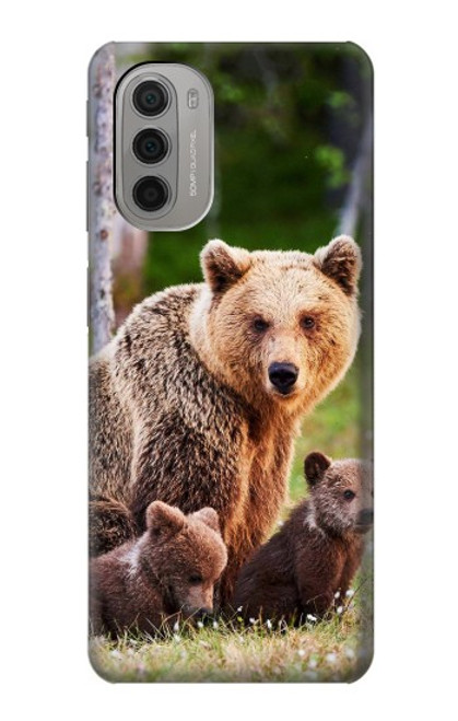 S3558 Bear Family Case For Motorola Moto G51 5G
