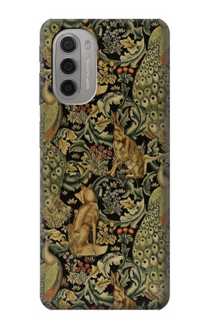 S3661 William Morris Forest Velvet Case For Motorola Moto G51 5G
