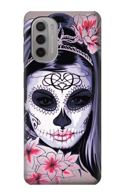 S3821 Sugar Skull Steam Punk Girl Gothic Case For Motorola Moto G51 5G