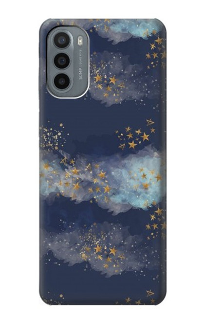 S3364 Gold Star Sky Case For Motorola Moto G31