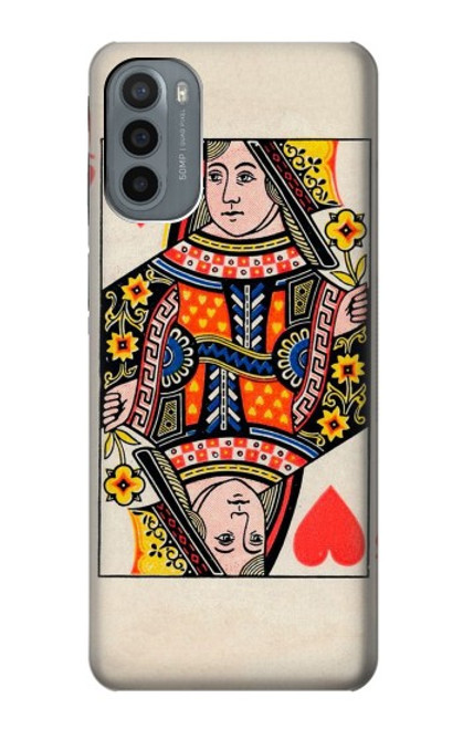 S3429 Queen Hearts Card Case For Motorola Moto G31