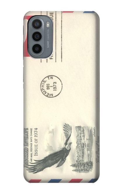 S3551 Vintage Airmail Envelope Art Case For Motorola Moto G31
