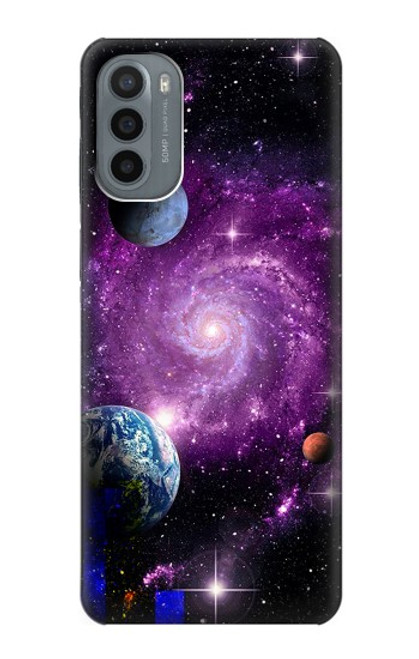 S3689 Galaxy Outer Space Planet Case For Motorola Moto G31