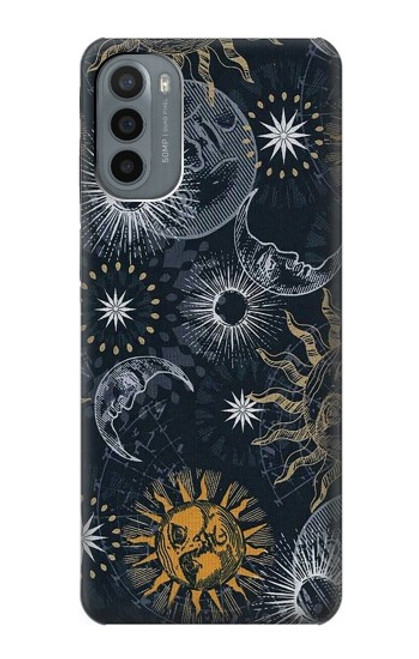 S3702 Moon and Sun Case For Motorola Moto G31