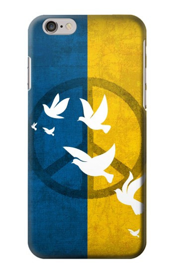 S3857 Peace Dove Ukraine Flag Case For iPhone 6 6S