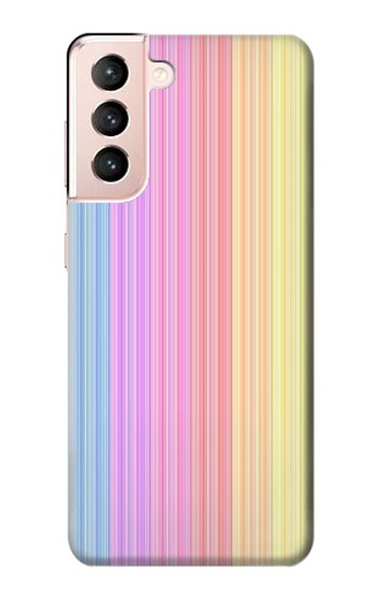 S3849 Colorful Vertical Colors Case For Samsung Galaxy S21 5G