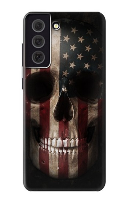 S3850 American Flag Skull Case For Samsung Galaxy S21 FE 5G