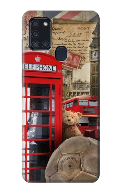 S3856 Vintage London British Case For Samsung Galaxy A21s