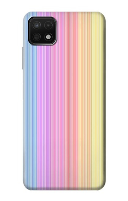 S3849 Colorful Vertical Colors Case For Samsung Galaxy A22 5G