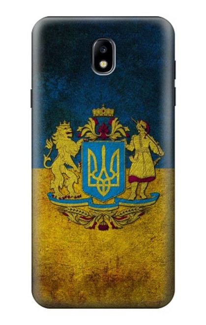 S3858 Ukraine Vintage Flag Case For Samsung Galaxy J7 (2018), J7 Aero, J7 Top, J7 Aura, J7 Crown, J7 Refine, J7 Eon, J7 V 2nd Gen, J7 Star