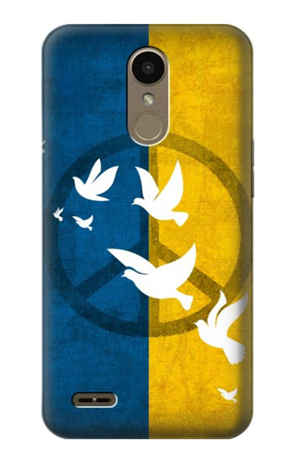 S3857 Peace Dove Ukraine Flag Case For LG K10 (2018), LG K30