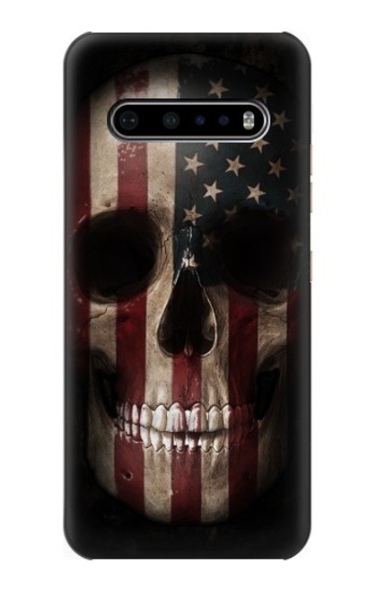 S3850 American Flag Skull Case For LG V60 ThinQ 5G
