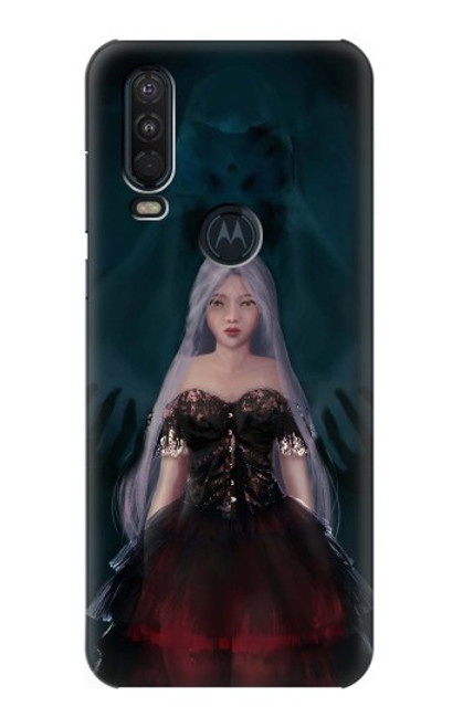 S3847 Lilith Devil Bride Gothic Girl Skull Grim Reaper Case For Motorola One Action (Moto P40 Power)