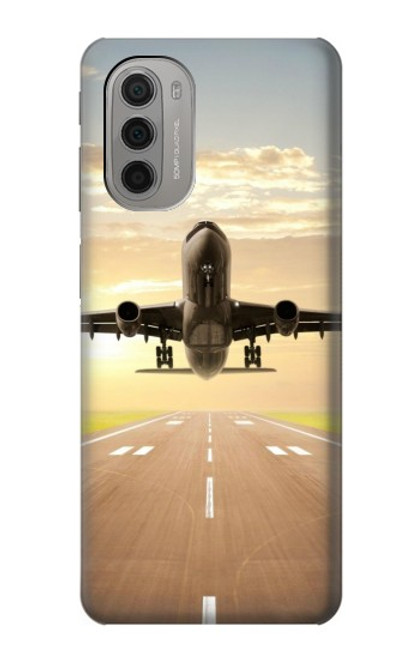 S3837 Airplane Take off Sunrise Case For Motorola Moto G51 5G