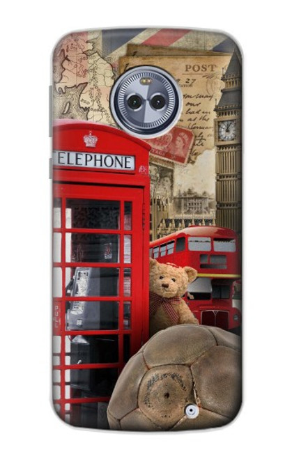 S3856 Vintage London British Case For Motorola Moto X4