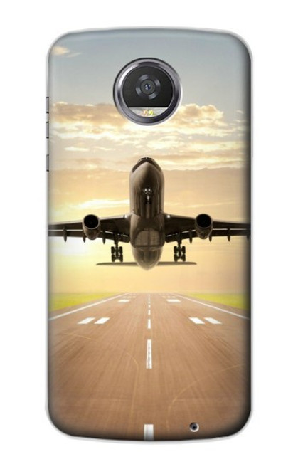 S3837 Airplane Take off Sunrise Case For Motorola Moto Z2 Play, Z2 Force