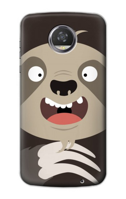 S3855 Sloth Face Cartoon Case For Motorola Moto Z2 Play, Z2 Force