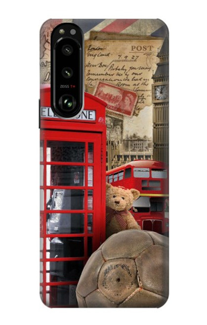 S3856 Vintage London British Case For Sony Xperia 5 III