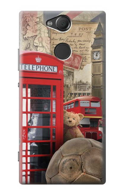 S3856 Vintage London British Case For Sony Xperia XA2