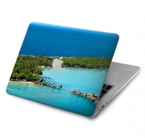 S0844 Bora Bora Island Hard Case For MacBook Pro 14 M1,M2,M3 (2021,2023) - A2442, A2779, A2992, A2918