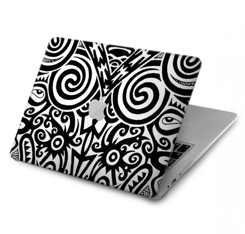S1655 Maori Tattoo Hard Case For MacBook Pro 14 M1-M5 A2442,A2779,A2992,A2918,A3112,A3185,A3401,A3434,A3112