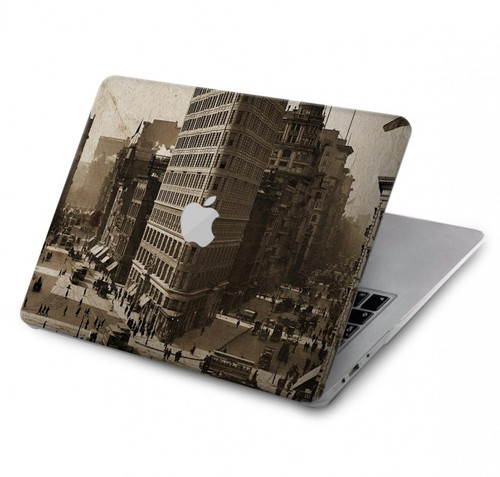 S2832 New York 1903 Flatiron Building Postcard Hard Case For MacBook Pro 14 M1-M5 A2442,A2779,A2992,A2918,A3112,A3185,A3401,A3434,A3112