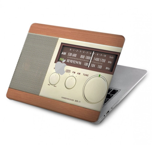 S3165 FM AM Wooden Receiver Graphic Hard Case For MacBook Pro 14 M1,M2,M3 (2021,2023) - A2442, A2779, A2992, A2918