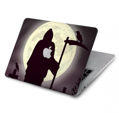S3262 Grim Reaper Night Moon Cemetery Hard Case For MacBook Pro 14 M1-M5 A2442,A2779,A2992,A2918,A3112,A3185,A3401,A3434,A3112