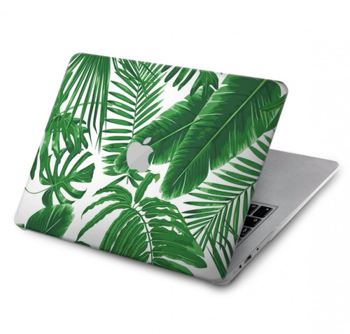 S3457 Paper Palm Monstera Hard Case For MacBook Pro 14 M1-M5 A2442,A2779,A2992,A2918,A3112,A3185,A3401,A3434,A3112