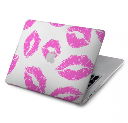 S2214 Pink Lips Kisses Hard Case For MacBook Pro 16 M1,M2 (2021,2023) - A2485, A2780