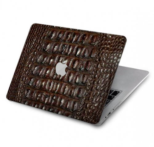 S2850 Brown Skin Alligator Graphic Printed Hard Case For MacBook Pro 16 M1,M2 (2021,2023) - A2485, A2780