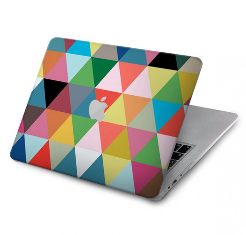 S3049 Triangles Vibrant Colors Hard Case For MacBook Pro 16 M1,M2 (2021,2023) - A2485, A2780