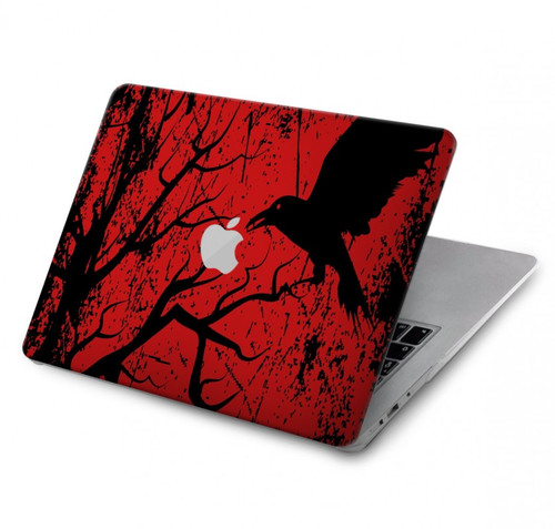 S3325 Crow Black Blood Tree Hard Case For MacBook Pro 16 M1,M2 (2021,2023) - A2485, A2780