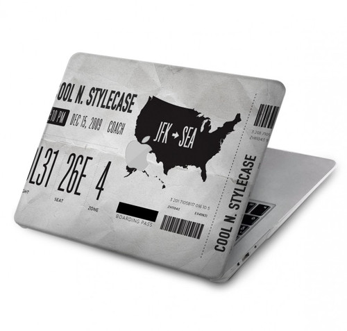 S3615 Airline Boarding Pass Art Hard Case For MacBook Pro 16 M1,M2,M3,M4 (2021,2024) - A3403, A3186, A2991, A2780, A2485