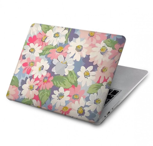 S3688 Floral Flower Art Pattern Hard Case For MacBook Pro 16 M1,M2,M3,M4 (2021,2024) - A3403, A3186, A2991, A2780, A2485