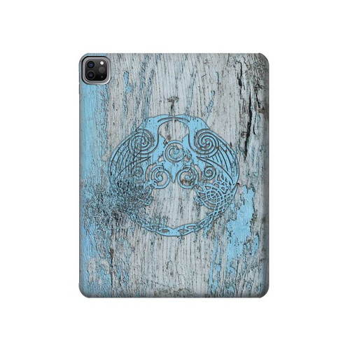 S3829 Huginn And Muninn Twin Ravens Norse Hard Case For iPad Pro 12.9 (2022,2021,2020,2018, 3rd, 4th, 5th, 6th)