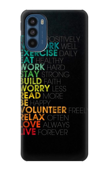S3523 Think Positive Words Quotes Case For Motorola Moto G41