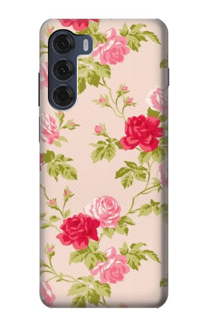 S3037 Pretty Rose Cottage Flora Case For Motorola Moto G200 5G