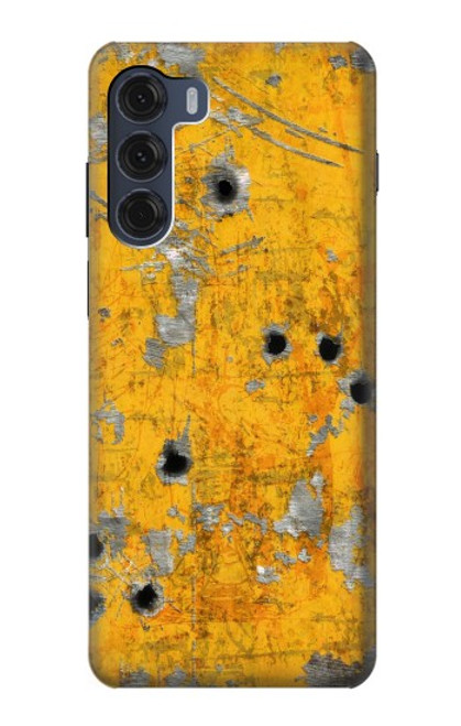 S3528 Bullet Rusting Yellow Metal Case For Motorola Moto G200 5G