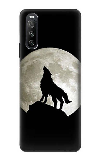 S1981 Wolf Howling at The Moon Case For Sony Xperia 10 III Lite