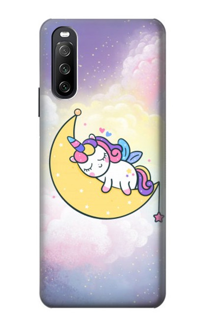S3485 Cute Unicorn Sleep Case For Sony Xperia 10 III Lite