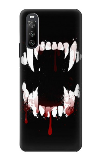 S3527 Vampire Teeth Bloodstain Case For Sony Xperia 10 III Lite