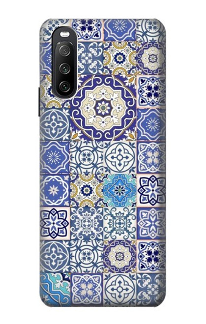 S3537 Moroccan Mosaic Pattern Case For Sony Xperia 10 III Lite