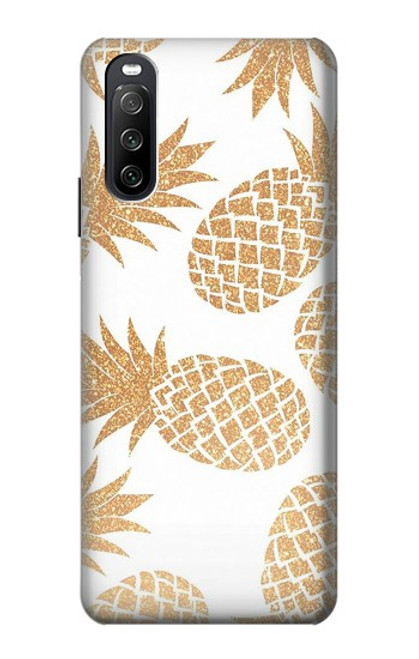 S3718 Seamless Pineapple Case For Sony Xperia 10 III Lite