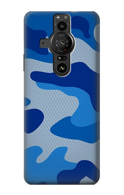 S2958 Army Blue Camo Camouflage Case For Sony Xperia Pro-I