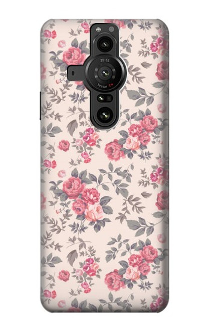 S3095 Vintage Rose Pattern Case For Sony Xperia Pro-I